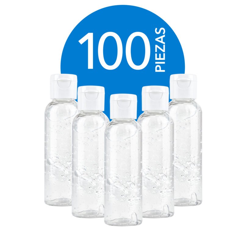 Gel antibacterial 60 ml paquete 100 piezas neutro